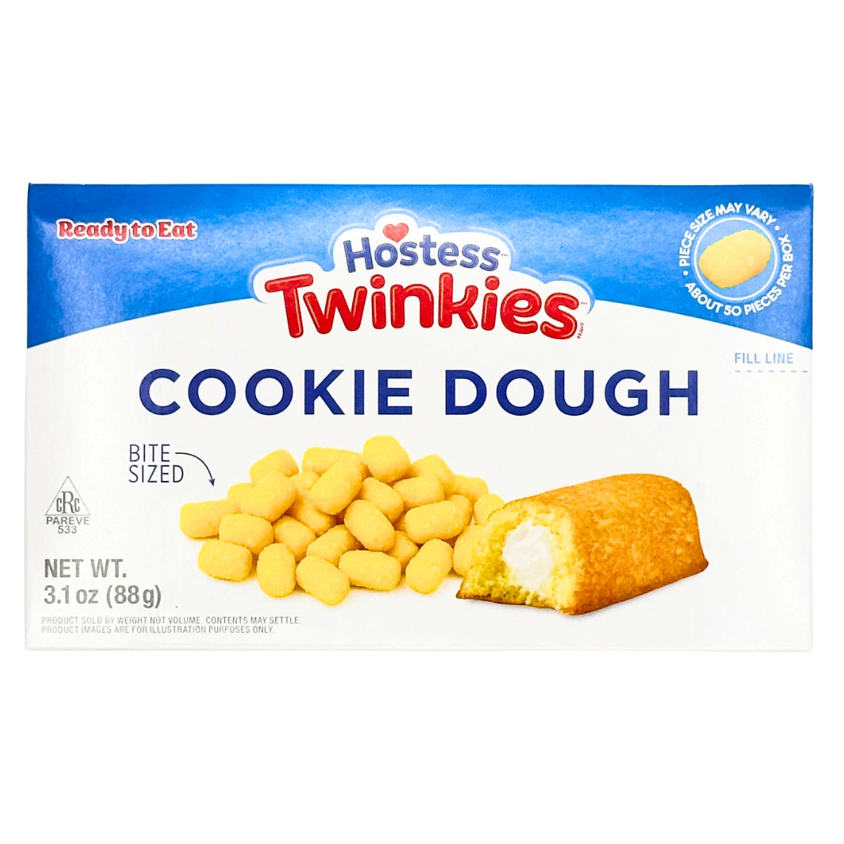 Hostess Cookie Dough Twinkies Vanilla 88g