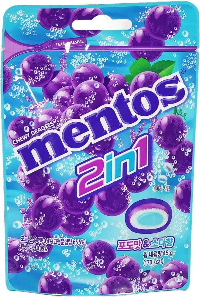 Mentos Duo Kyoho Grape & Soda 45g