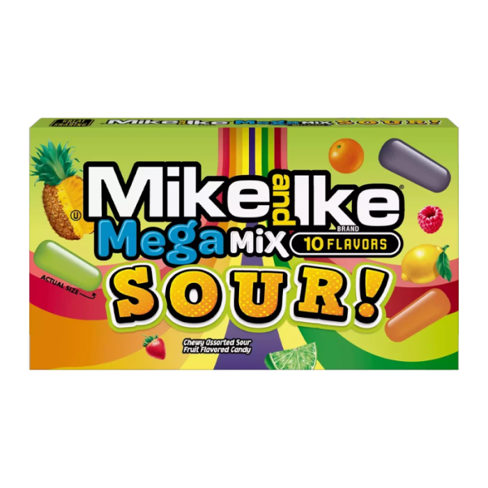 Mike & Ike Mega Mix Sour Theater Box 141g